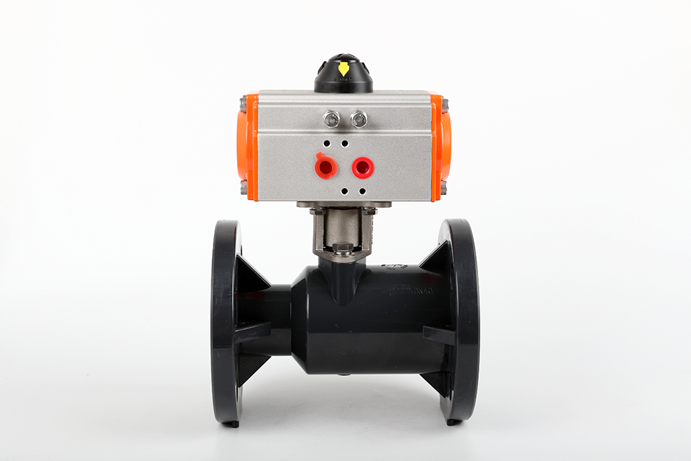 固原气动法兰一体球阀